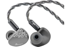 Linsoul Kiwi Ears Cadenza II 10mm Titanium Driver in Ear Monitor, HiFi Wired IEM Earphones with KARS 2.0, Precise Tonal Balan