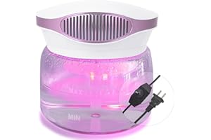 HIMAOTO Water Air Purifiers for Home, Variable Speed Air Washer Aroma Diffuser, Quiet Rainbow Air Purifier with Water, Air Washer Humidifier, Essential Oils Fresher With Night Light for Home, Bedroom, Purple