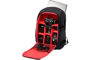 G-raphy Camera Backpack Photography Backpack with Laptop Compartment for DSLR SLR Cameras (Canon,Nikon,Sony,Panasonic etc)