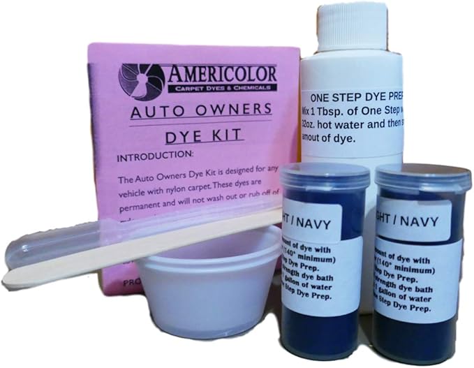 Automotive Carpet Dye Kit Navy Blue