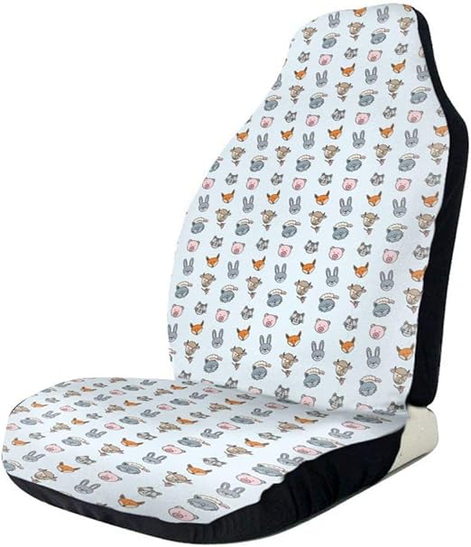 Amazon.com : WINCR Car Seat Covers Little Rabbit Universal Front Seat