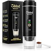 Portable Espresso Machine, 4-in-1 Electric Mini Coffee Maker (Black) | Portable Design