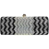 MNBVUIW Women Glittering Rhinestone Evening Bag Sparkling Clutch Purses Shoulder Bags Purses for Wedding Party Prom