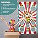 Blulu Carnival Toss Game Banner with 3 Bean Bags Carnival Game for Kids and Adults in Indoor Outdoor Activities Circus Theme Birthday Party Decoration Supply Set