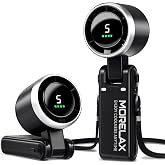 Morelax Personal Handheld Fan,High-Speed Turbo Fans,5-Speed with LED Display,Powerful Motor,4000mAh,USB Rechargeable Portable Cooling Fan for Outdoor Activities,Travel,Working,Black