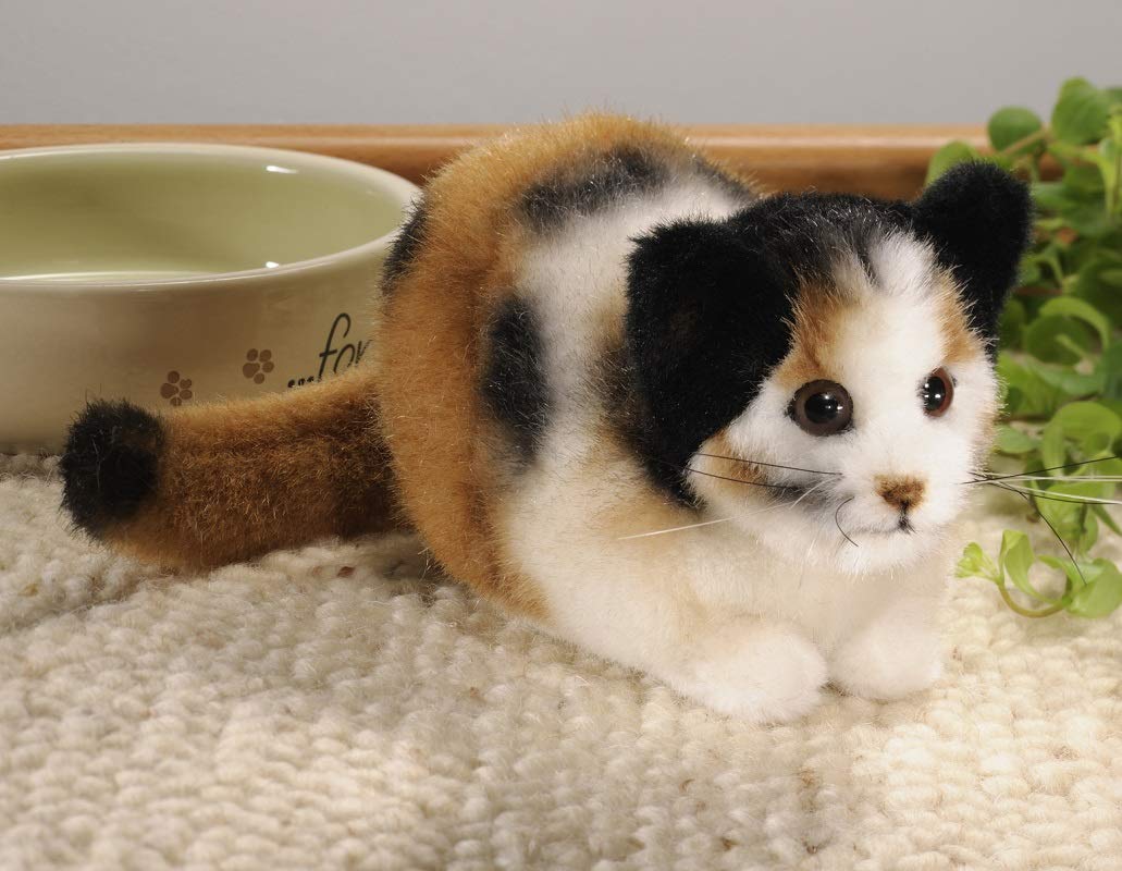 Kosen Tortoiseshell Cat Crouching - plush collectors soft toy Kösen - 7270