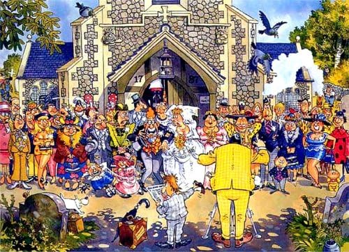 WASGIJ? "The Wedding" 550 Piece Puzzle Ages 12 and up