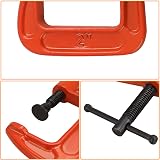 ASelected 4Pcs Mini G Clamp 2 Inch Capacity Orange - Industrial Strength view 4