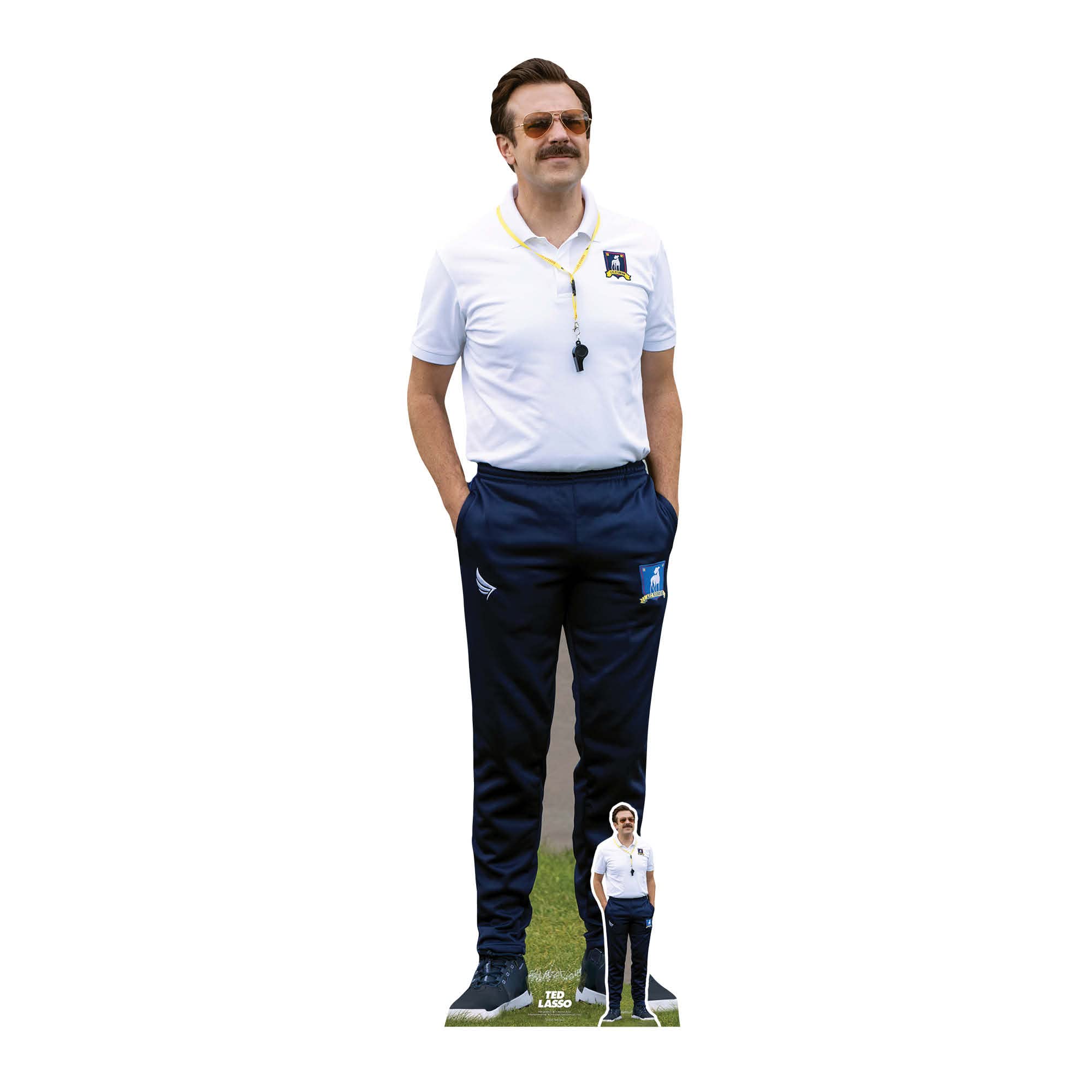 Star Cutouts Ted Lasso Lifesize Cardboard Cutout – Jason Sudeikis Football Manager Display, TV Comedy Party Decoration & Fan Gift