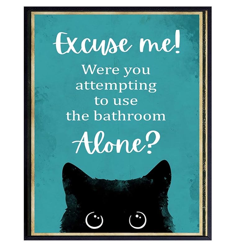 Cat Bathroom Decor Funny Bathroom Wall Decor Guest