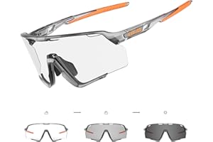 KAPVOE Photochromic Cycling Glasses Men Women Clear Mountain Bike Sunglasses MTB Bicycle Riding Sports Triathlon Running