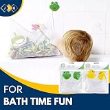 JKG Baby Bath Toy Organiser Net Bag with Suction Cups - Mold Free Storage view 3