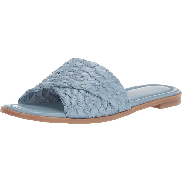 Sandalias Planas Nine West Geena - Punta Cuadrada, Sin Cordones, Blanco, Talla 41