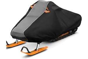 Tokept Snowmobile Cover, 300D Waterproof Oxford Fabric Sled Ski Cover, Compatible with Yamaha Polaris Ski- doo Arctic Cat, Fi