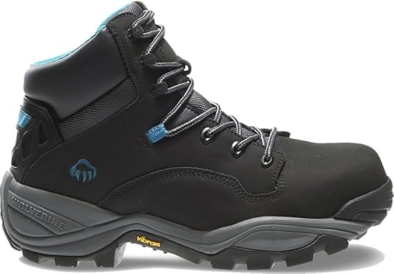 women's black composite toe work boots