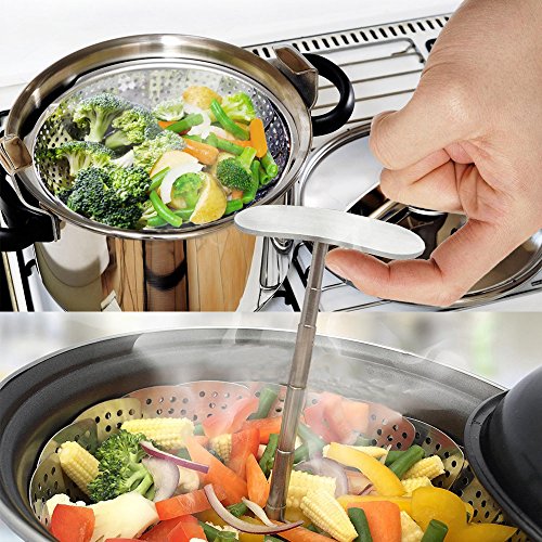 Instant Pot Vegetable Steamer Basket for 6, 8 Quart, Instant Pot Accessories, Stainless Steel Steamer Food, Veggie Steamer Insert for Pressure Cooker, Compatible Steamer Basket Accessories