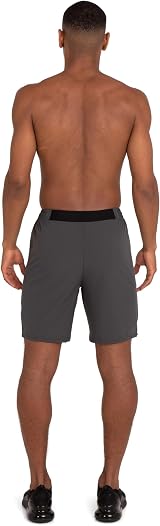 TCA Elite Running Shorts Men Zip Pockets Gym Shorts Asphalt S view 9