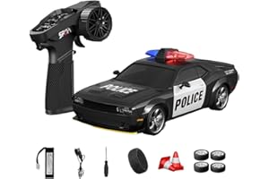 D24 1:24 RC Drift Car for Adults, 2.4G Full Proportional 4WD High Speed Drift Racing Car with Gyro Stability, Dual-Mode Tires