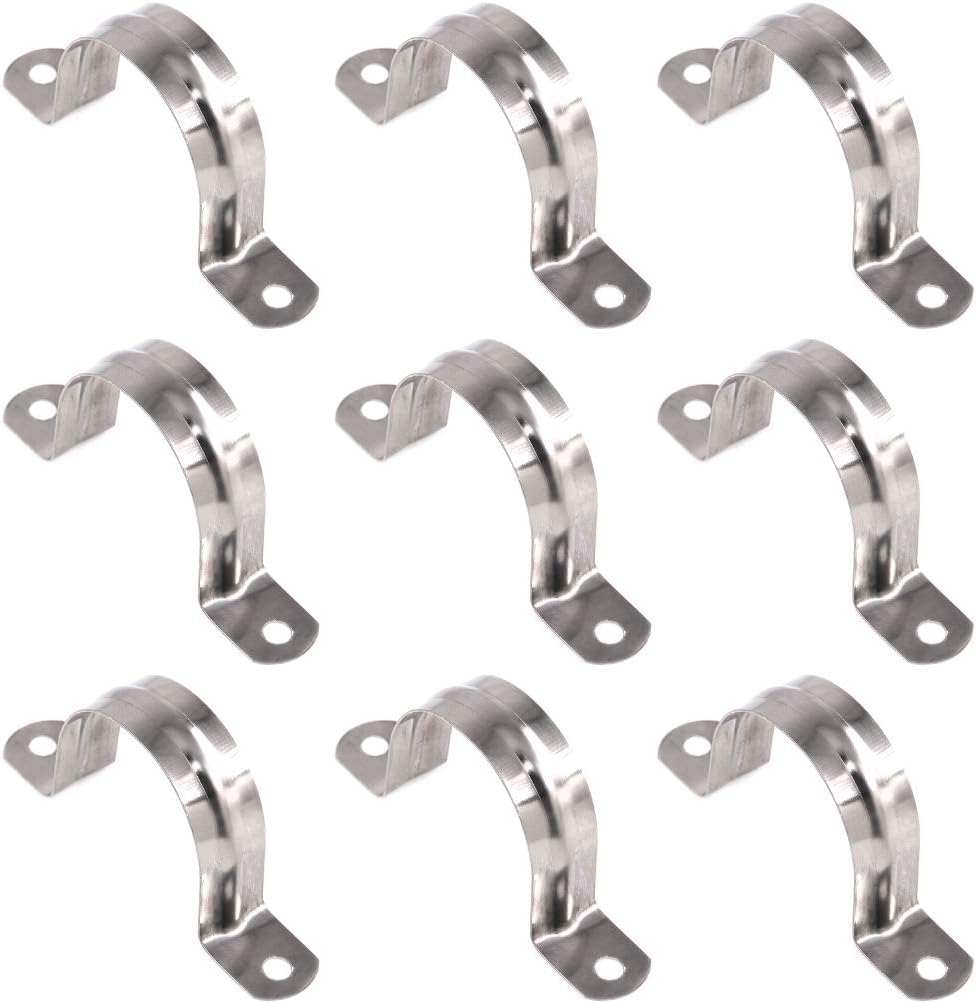 40mm/1.57 22Pcs Pipe Strap Clamp Holder Stainless Steel Brackets Saddle
