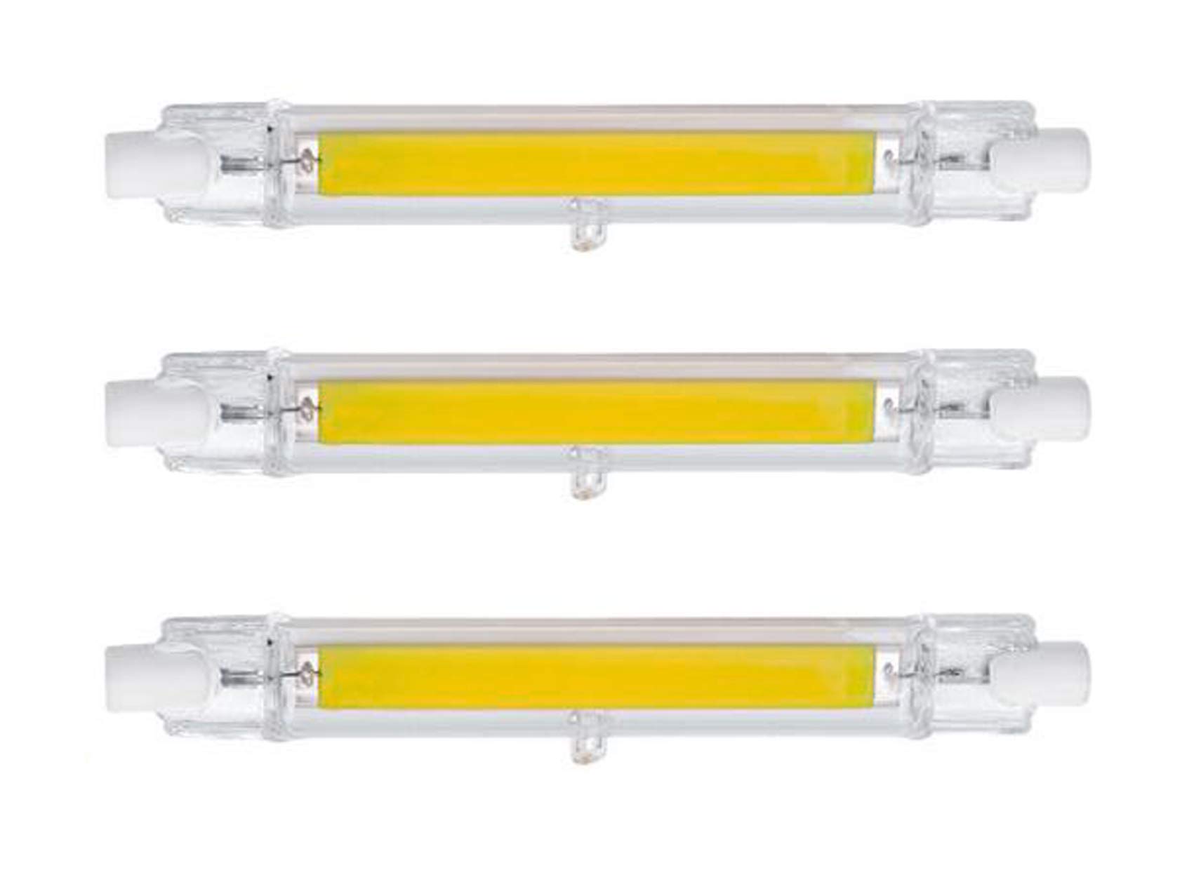 Photo 1 of CTKcom 118mm/4.65In 15W White 6000K R7S LED Bulb (3 Pack) 110V T3 J Type Halogen Bulb Replacement 150W Halogen Bulb Equivalent Double Ended