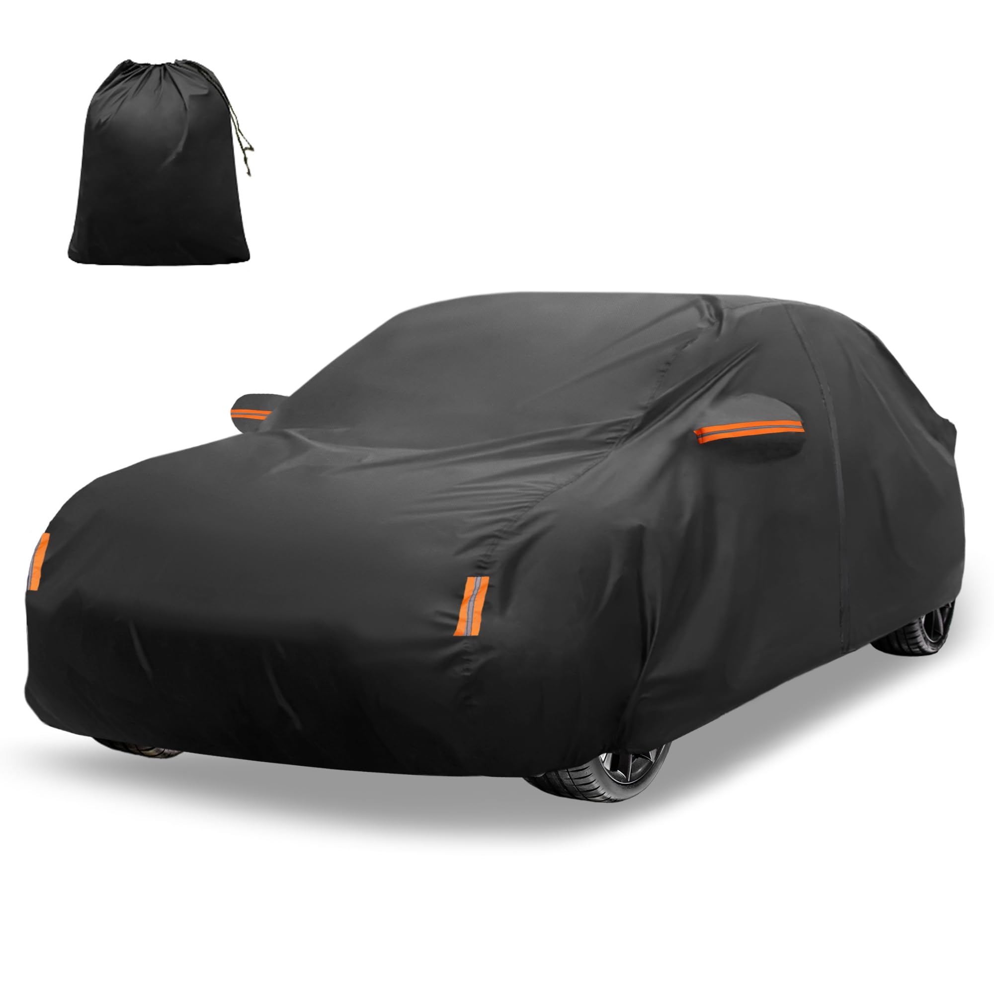 Photo 1 of X AUTOHAUX Car Cover for Honda Accord Sedan/Coupe 210D-PU Outdoor Full Car Cover All Weather with Door Zipper for Waterproof Windproof Sun Rain Snow Protection