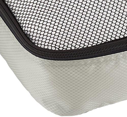 AmazonBasics 4 Piece Packing Travel Organizer Cubes Set - Large, Grey 5 AmazonBasics 4 Piece Packing Travel Organizer Cubes Set - Large, Grey