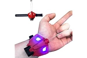 AKLOPE Web Launcher String Shooters Toy, Cool Gadgets Spider String Shooter Real Silk Superhero Role-Play Cool Stuff Fun Toys Great -Perfect Christmas & Birthday Gift (Red)