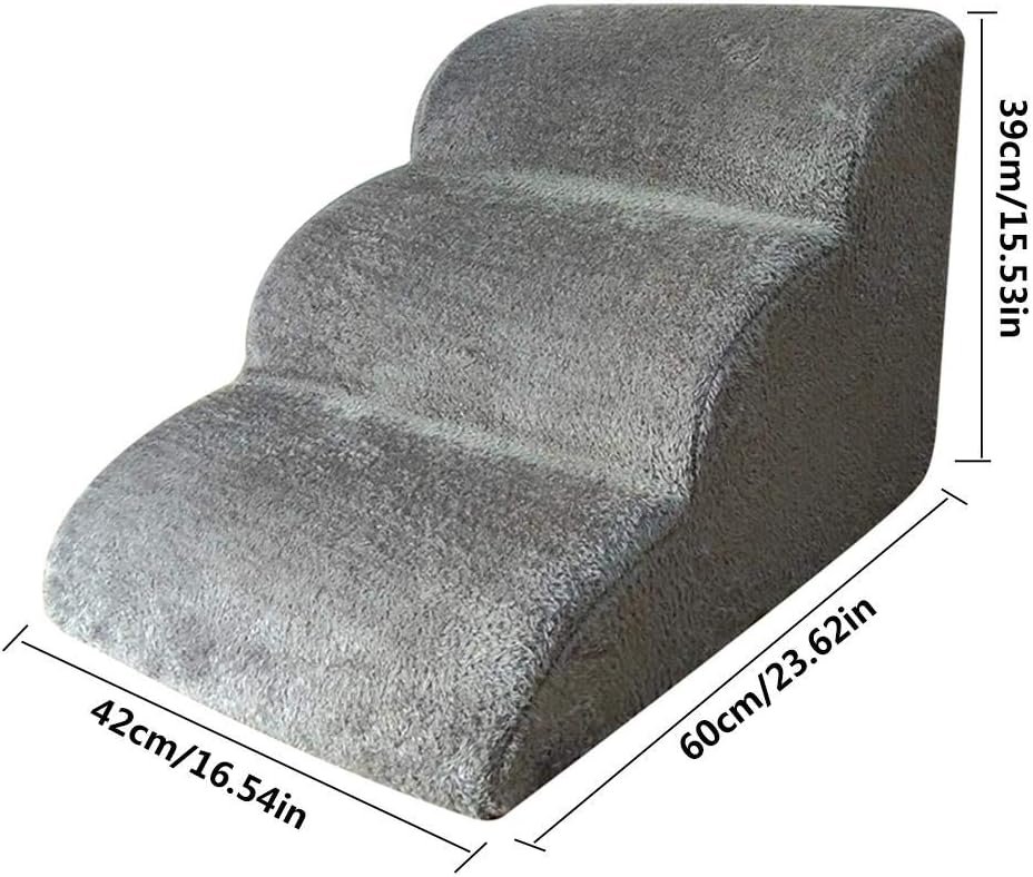 Scale Pieghevoli Per Cani Grandi - 3 Gradini Largi Con Spazio Riposto, Per Letti E Divani - Foto 8