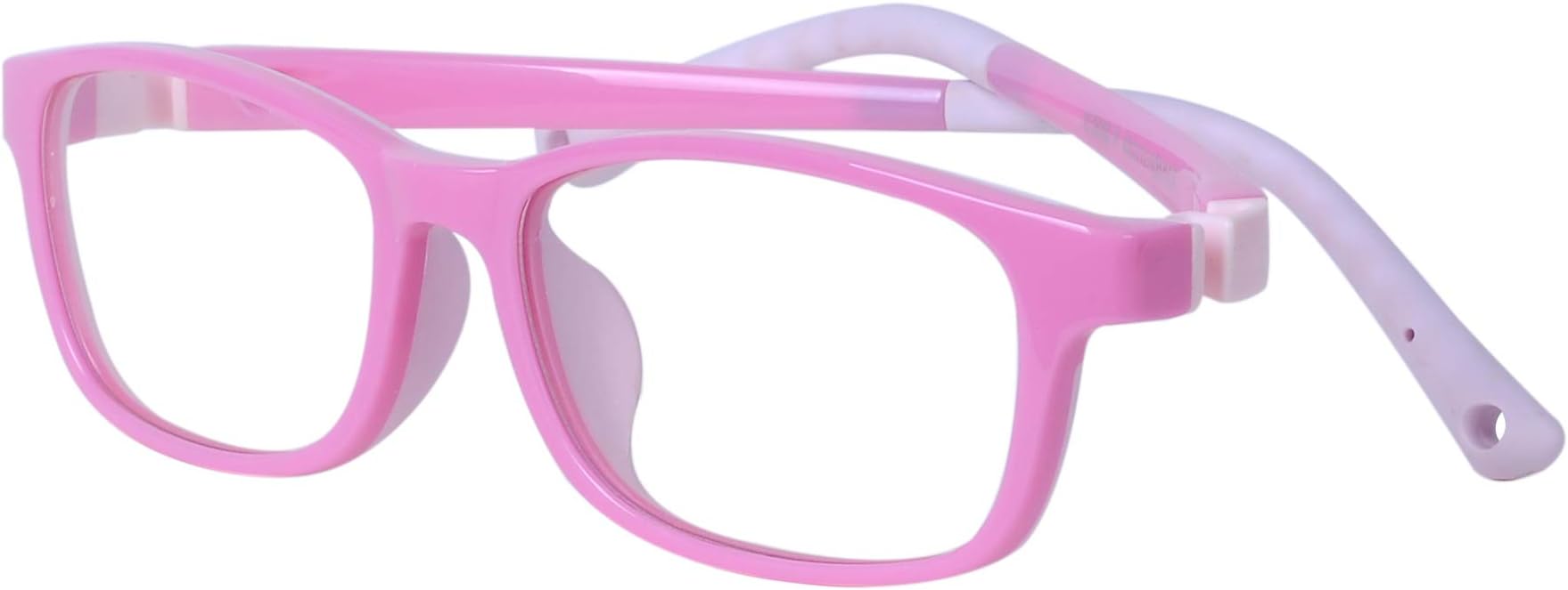 Kids Computer Glasses Anti Blue Light Boys Girls - Anti Slip Design + Adjustable Strap + Case + Cleaning Cloth