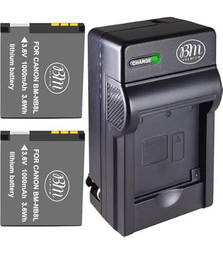Amazon.com : BM Premium NB-8L Battery & Charger Kit for Canon
