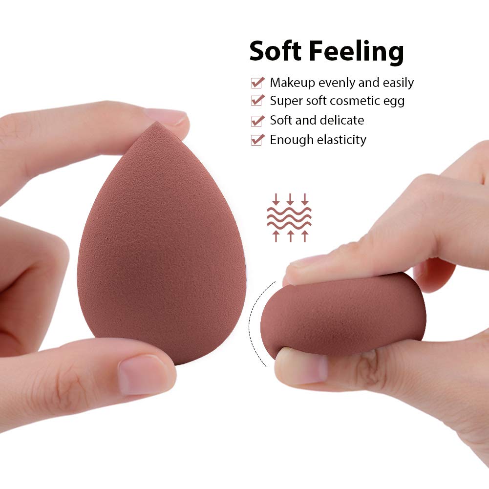BAIMEI 4Pcs Makeup Sponge Blender Set, Multi-shape Blending Sponges for Dry & Wet Use, Multi-color Foundation, Blush Beauty Sponges : Beauty
