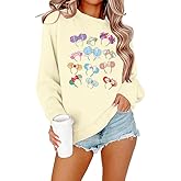 MNLYBABY Magical Sweatshirt Women Magic Kingdom Princess Bow Sweater Family Vacation Shirt Princess Casual Long Sleeve Tops