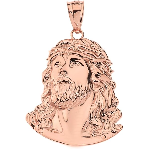 【美品】888Ｈｚ Jesus Christ ゴールド マドモアゼル・愛 巾着付 Amazon.com: AMZ Jewelry Men's 10k Yellow Gold Jesus Face