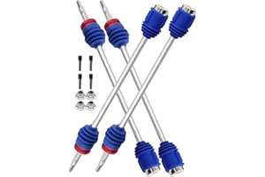 ARRCat Drive Shaft CVD Upgrades Parts for 1/10 T-Maxx/E-Maxx/Revo,4PCS Front Rear #45 Steel Axles Driveshafts Hop-up,Replace #5451R,Navy Blue