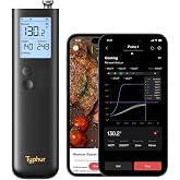 Typhur Sync Gold Gen2 Sub-1G Wireless Meat Thermometer with 6 Sensors &amp; LCD | Enhanced 10X Signal Stability, Unlimited WiFi Range, Bluetooth Thermometer For BBQ, Oven, Smoker, Grill &amp; Air Fryer, Orange