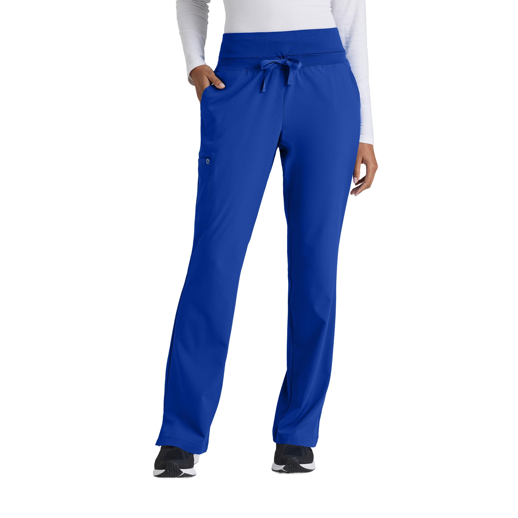 BARCO One Stride Classic Fit Scrub Pant for Women – Cobalt, 5-Pocket Mid-Rise Pants w/ 360 Spandex Stretch, Moisture Wicking, Anti-Static and Quick-Shed – 5XL, Regular Fit Image