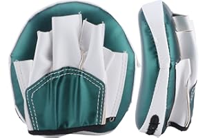 BORDSTRACT Mini Focus Mitts, PU Micro Boxing Pads, 1 Pcs Focus Punch Strike Shield, Hand Target Pads for Kickboxing, MMA, Muay Thai, Punching Target, Martial Arts Training(Green-Only 1pcs Not 1 Pair)