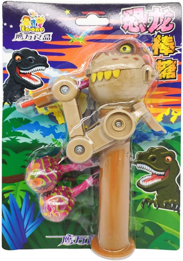 Caingmo Creative Eating Lollipop Robot Lollipops Holder Funny Lollipops Stand Cases Decompression Toys Candy Storage Holder for Children