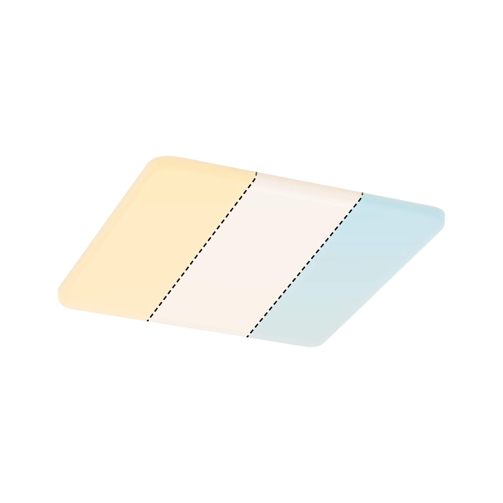 Paulmann 95380 Veluna VariFit LED panel recessed luminaire IP44 Warm white White Switch 215x215mm rect. incl. 1x14W Transparent Plastic 3000K