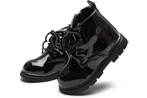 KOSISOK Boy's Girl's Boots Fashion Kids Solid Color Ankle Boots (Toddler/Little Kid)