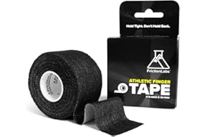 Friction Labs Athletic Finger Tape - Rock Climbing Tape for Skin Protection - 1.5” Zinc Oxide Tape - Protective Sports Tape - Easy Tear, Strong Stick - Recyclable Packaging - 10 Yards