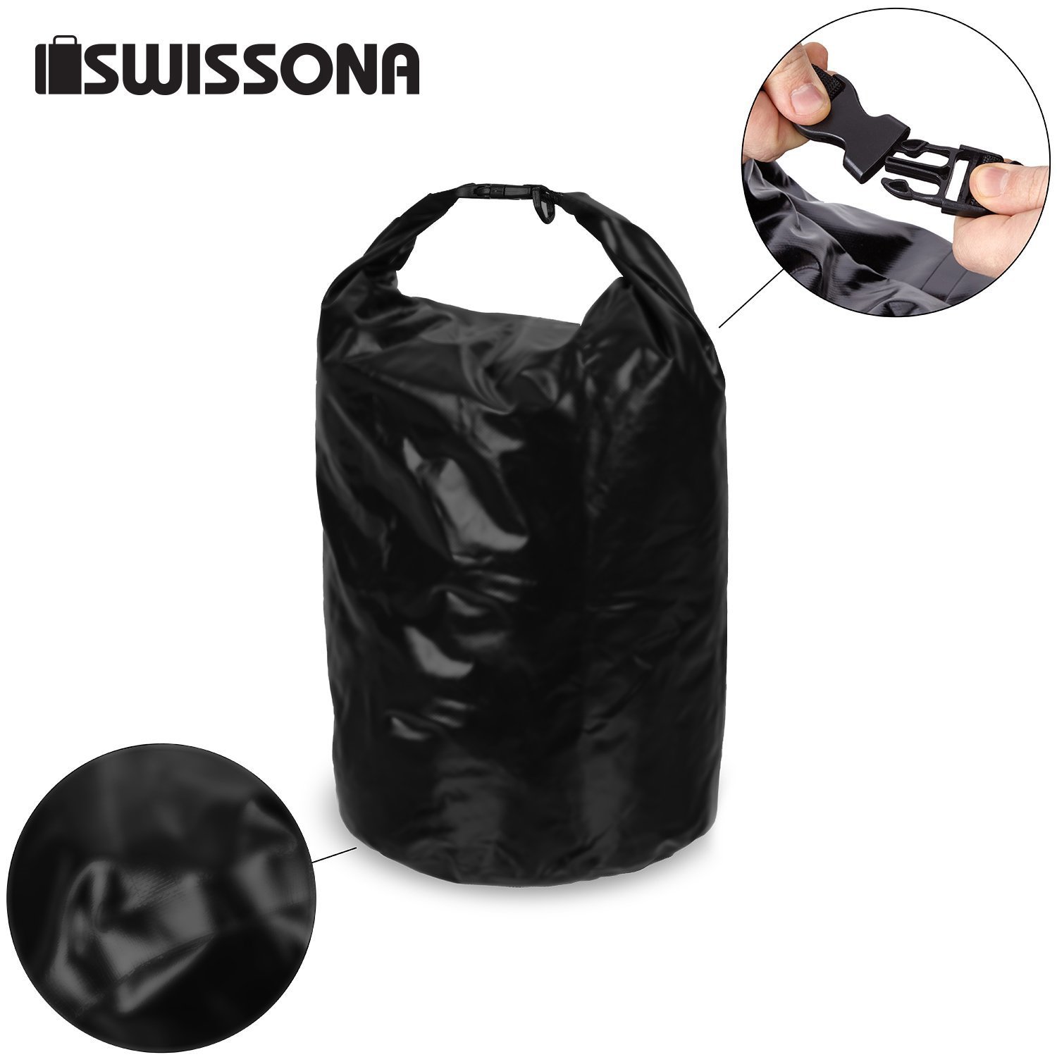 Dry Sack Bolso para Ropa 38 litros Bolso Deportivo Robusto \u0026 Duradero  SWISSONA Bolso Marinero 100% Impermeable Bolso de Viaje Deportes acuáticos  Náutica