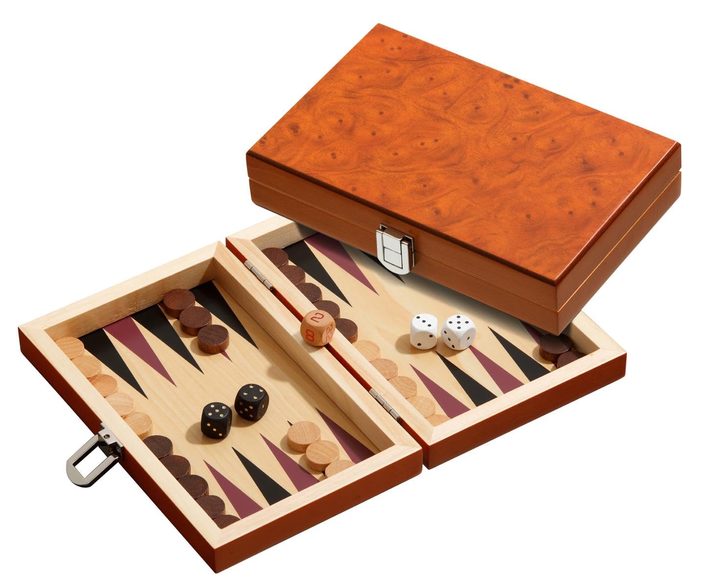 Philos 1172 Backgammon Karpathos, Mini, Reddish