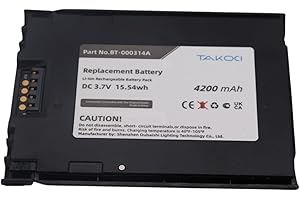 Replacement Battery for Zebra TC510K-1PAZU2P-A6, TC51HC, TC52, TC52ax, TC52x, TC56, TC57, TC57x,fits Part No BT-000314-01, BT