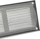EUROPLAST 500x100mm Galvanised Metal Air Vent Grille Cover with Insect Mesh view 4