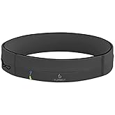 FlipBelt Zipper Running Belt, Waist Pack for Fitness and Running Fanny Pack for Women Men Phone Keys Money US Company - [Carbon] - [Medium]