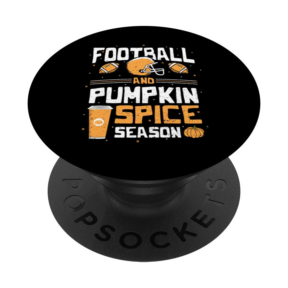 Football And Pumpkin Spice Season - Pumpkin PopSockets PopGrip: Swappable Grip for Phones & Tablets