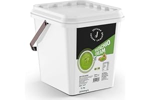 Jatisse 30% Pistachio Cream 5kg (11 lb) – Bulk Spread for Bakery, Wholesale & Restaurant – No Palm Oil – Clean Ingredients – Turkish Dessert Filling – Ideal for Dubai Chocolate Bar & Pastries (11lb / 5kg)