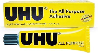 UHU All Purpose Clear Adhesive Glue 33ml Tube Universal Strong Solvent Free