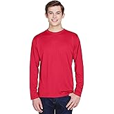 Team 365 Men's Zone Performance Long-Sleeve T-Shirt S SPORT RED